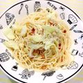 さくそらなぎー's cooksnap of when they made キャベツとしらすのスパゲッティー.