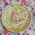 ぽぽきゅ's cooksnap of when they made もやしとベーコンのさっと炒め♪.
