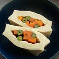 万歳食いしん坊's cooksnap of when they made 彩り鮮やか高野豆腐の挟み煮.