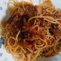 さっちゃん３２'s cooksnap of when they made なすとひき肉とトマトのパスタ.