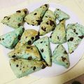 iru0930's cooksnap of when they made チョコミント スコーン.