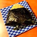 azbjbn's cooksnap of when they made ごま油とわさびの香りおにぎり.