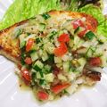 ちく和enjoy料理's cooksnap of when they made 魚のムニエル　フレッシュソース添え.