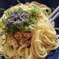 つばき417's cooksnap of when they made 1人ランチに☆コク旨！納豆マヨパスタ.
