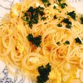まぁぁーさん's cooksnap of when they made 元パスタ屋が作る簡単【和風ぺぺたま】.
