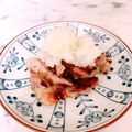 ナピト's cooksnap of when they made 豚肉の塩ダレ炒め☆山葵おろし添え.