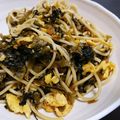 消せけし's cooksnap of when they made 高菜とふんわり卵の和風パスタ.