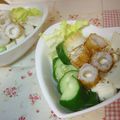 ♪☆マロン☆♪'s cooksnap of when they made ★豆腐とたたききゅうりのサラダ★.