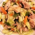スクスクねりごま's cooksnap of when they made 簡単絶品・ガリバタチキンとキャベツの炒め.