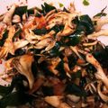 アマロック's cooksnap of when they made ご飯が進む！舞茸とわかめのキムチ和え.