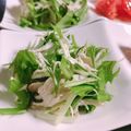 928るびすけ☆☆'s cooksnap of when they made 超簡単！ササミと水菜の塩昆布サラダ.