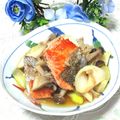 tennisnoah's cooksnap of when they made ✿簡単♪さけと しめじの焼きびたし✿.