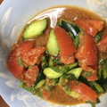 クックZ2TYKB☆'s cooksnap of when they made トマト・きゅうり・大葉のごま和え♪.