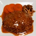 ぺったらこ☆'s cooksnap of when they made ふっくらジューシー！和風煮込みハンバーグ.