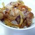 とーみママ's cooksnap of when they made 豚玉丼進化系？.