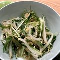 ぴっぴー♪'s cooksnap of when they made 簡単！水菜ともやしのシャキシャキサラダ.