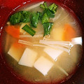 ムーミン☆ママ's cooksnap of when they made 【本だし使用】えのきと豆腐のお味噌汁.