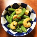 とろろばぁば's cooksnap of when they made 海老とスナップえんどうのマヨカレー炒め.