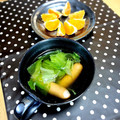 toshi♫'s cooksnap of when they made ✿レタスとソーセージーのスープ✿超簡単♪.