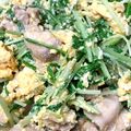 やえまりも's cooksnap of when they made 水菜の親子丼♪簡単.