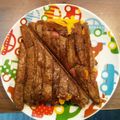まれぃ's cooksnap of when they made パンの耳で☆しましまホットサンド.