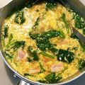 プーまま☆'s cooksnap of when they made ほうれんそうとベーコンのたまごスープ♪.