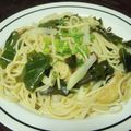 くまとシロ's cooksnap of when they made 簡単ランチ♫♬あるもので　和風パスタ.