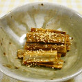 Haru Haru's cooksnap of when they made やみつき揚げごぼうの甘辛【作り置き】.