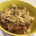 なちゃんU・x・U's cooksnap of when they made １０分でできる唐揚げで親子丼♪.