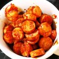J_son's cooksnap of when they made 魚肉ソーセージで簡単☆丸型ケチャップ炒め.