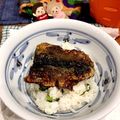 麻婆母神's cooksnap of when they made 秋刀魚（鰯・鯵）の蒲焼・梅紫蘇丼。.