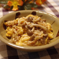ぽっぽぺぺ's cooksnap of when they made きのこ玉子炒め.