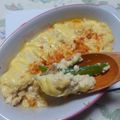 うたかた。's cooksnap of when they made スナップエンドウとツナのふわふわ豆腐焼き.