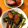 ひなコアラ's cooksnap of when they made ニンニクの芽とウインナーの炒め物.