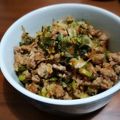 namiin's cooksnap of when they made ☆大葉と長ネギの甘辛そぼろ☆.