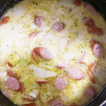 鳥嫁's cooksnap of when they made 簡単☆白菜とソーセージのミルクスープ☆.