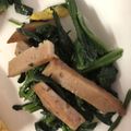 クックZ8J4H4☆'s cooksnap of when they made ほうれん草&ハム(ベーコン)バター炒め.