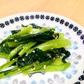 みづ☆欅's cooksnap of when they made 【10分以内】小松菜ナムル.