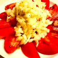 モモラッテ's cooksnap of when they made 新玉ねぎとトマトのサラダ♪旬の味.