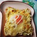 chako106HM's cooksnap of when they made キャベツたっぷり目玉焼きトースト.