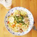 でこま's cooksnap of when they made にんにく香るレモンパスタ.