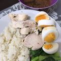 Shiee4's cooksnap of when they made *炊飯器で簡単・海南風チキンライス*.