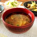 ちゃぴ♥'s cooksnap of when they made 大根とにらの味噌汁.