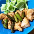 おちゃんぽん's cooksnap of when they made 鶏むね肉とアスパラのオイスター炒め.