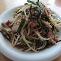 ラリー＆サラ's cooksnap of when they made 簡単☆豚肉とニラもやしのニンニク炒め.