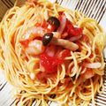 ★MUKKU★'s cooksnap of when they made エビのトマトソースパスタ.