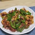 へみあん。's cooksnap of when they made ピーマンとコンビーフのやみつき炒め＋玉子.
