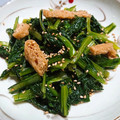 ☆クッキングパンダ☆'s cooksnap of when they made 青菜と油あげのやさしさいっぱい煮浸し.