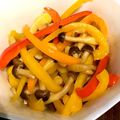 ししねこ's cooksnap of when they made パプリカとしめじのバター炒め.