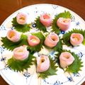 ゆーch。's cooksnap of when they made ＊かまぼこでお花＊　～ピーラー活用.